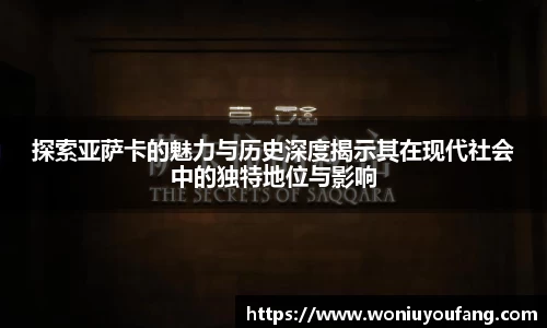 探索亚萨卡的魅力与历史深度揭示其在现代社会中的独特地位与影响